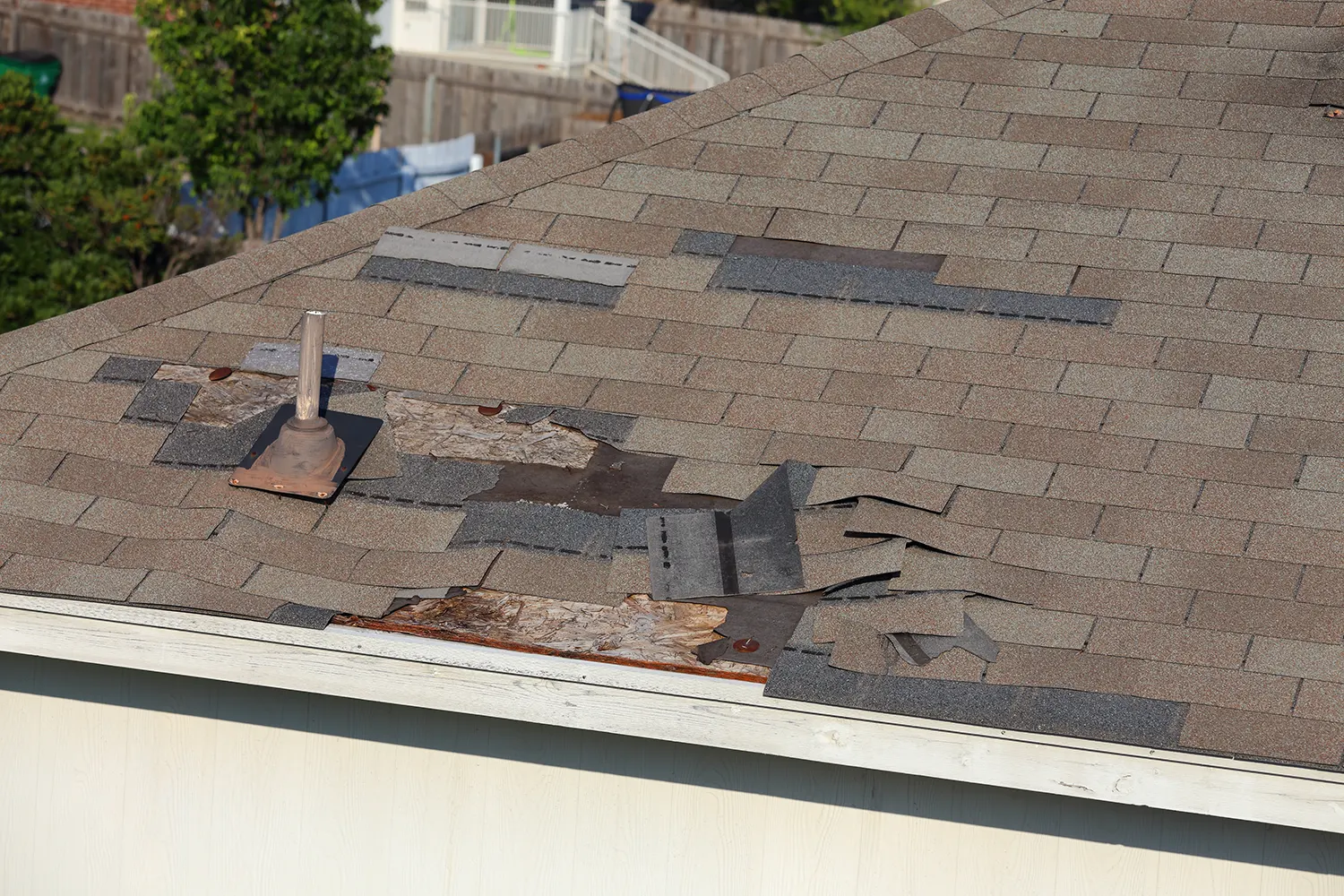 storm damage roof details